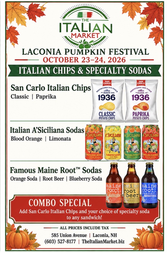 Laconia Pumpkin Festival: deals - Save on a chip and drink Combo!